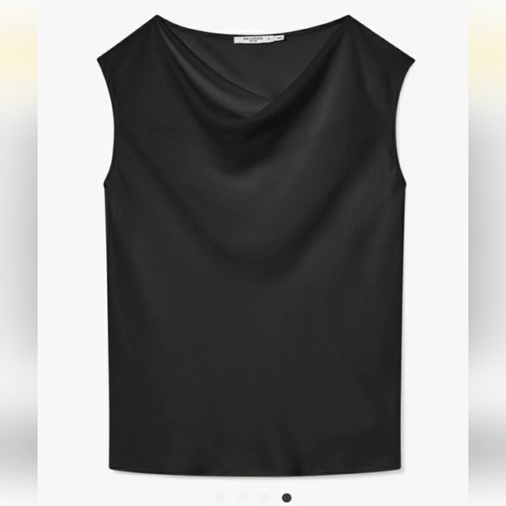 M.M Lafleur Black Nora Top Eco Soft Wave Size Small